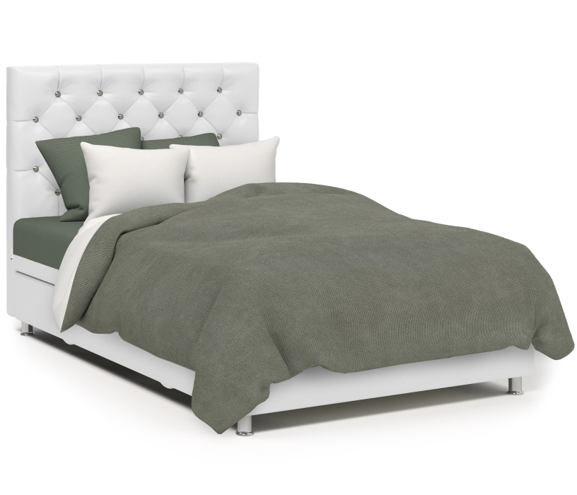 Мягкая кровать, Кровать тахта Шармэль Люкс 160 с подъемным механизмом, рогожка / экокожа