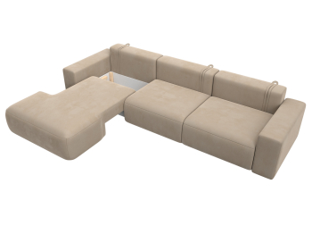 Диван угловой Лига-036 Классик Лонг левый угол, велюр