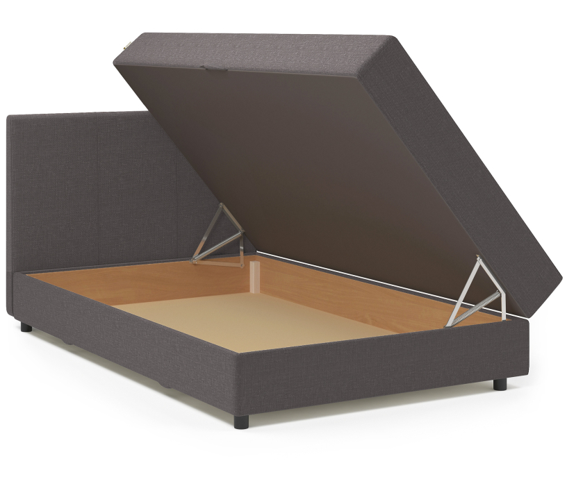 Мягкая кровать, Кровать тахта Классика 140 с подъемным механизмом, рогожка