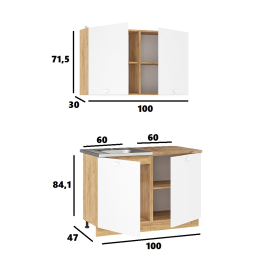 Кухонный гарнитур Дана 1.2 м