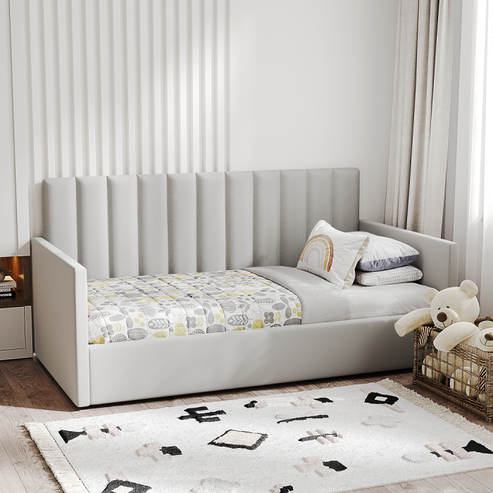 Кровати с мягким изголовьем, Кровать односпальная Меркурий-4 80*200