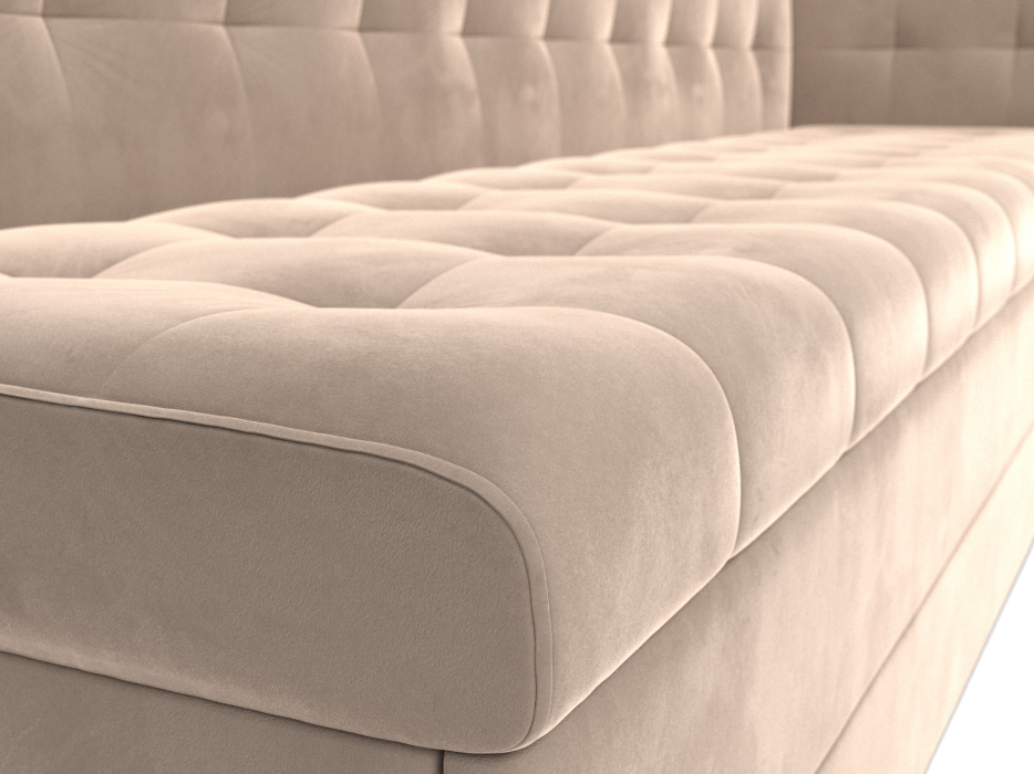 Диваны угловые кухонные, Кухонный диван Бриз с углом справа, велюр