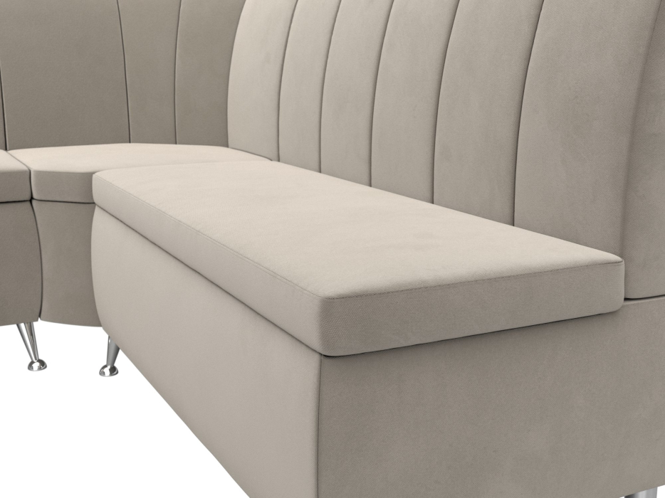 Диваны угловые кухонные, Диван кухонный угловой Кантри левый угол, микровельвет