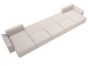 Диван П-образный Лига-048 НПБ МегаЛонг, замша JOLY