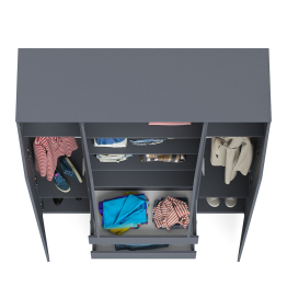 Шкаф-комод с тремя ящиками и четырьмя дверками Мори МШ1600.1