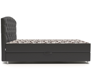 Кровать тахта Премиум Люкс 100 с подъемным механизмом, шенилл / экокожа