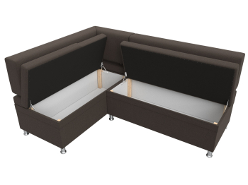 Диван кухонный угловой Стайл левый угол, рогожка Амур