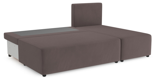 Угловой диван Каир Lux, велюр, правый