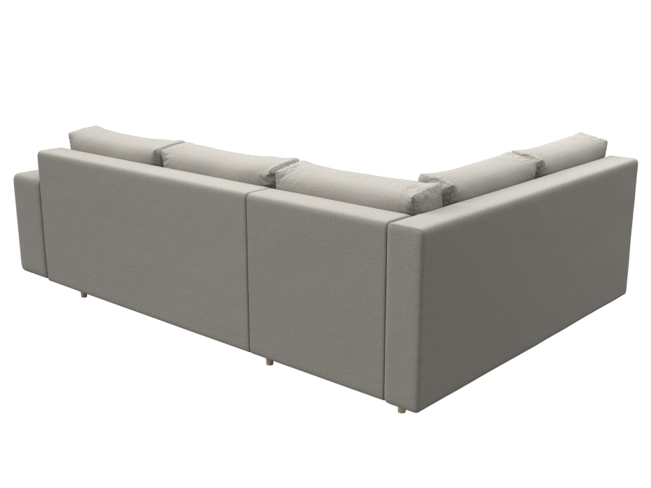 Диваны угловые в гостиную, Диван угловой Сильвана левый угол, рогожка Амур