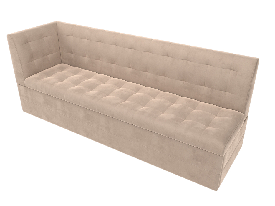 Диваны угловые кухонные, Кухонный диван Бриз с углом слева, велюр