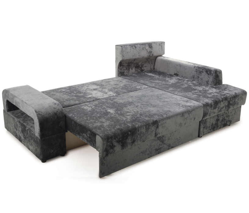 Диваны угловые в гостиную, Угловой диван Марго 1 правый, велюр