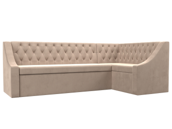 Кухонный угловой диван Мерлин правый угол велюр