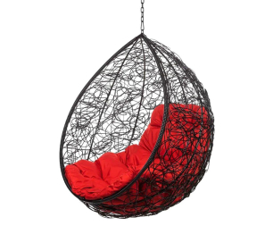 Подвесное кресло Tropica Black BS Красная подушка