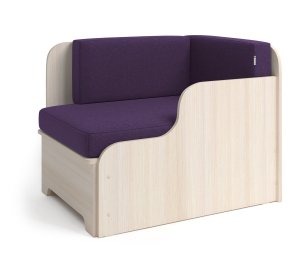 Кушетка детская Мелодия правая , рогожка