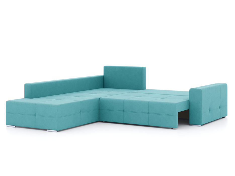 Диваны угловые в гостиную, Диван-кровать угловой Леос НПБ, велюр