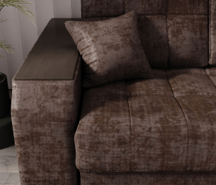 Угловой диван-кровать Лас-Вегас правый, шенилл