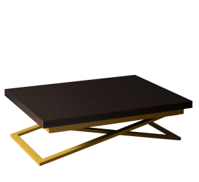 Стол трансформер Compact (золотые опоры)