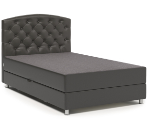 Кровать тахта Премиум 140 с подъемным механизмом, рогожка / экокожа