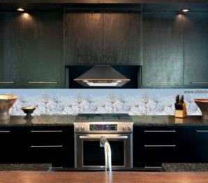 Кухонный фартук Утренняя роса 2000x600x1.5 мм глянец