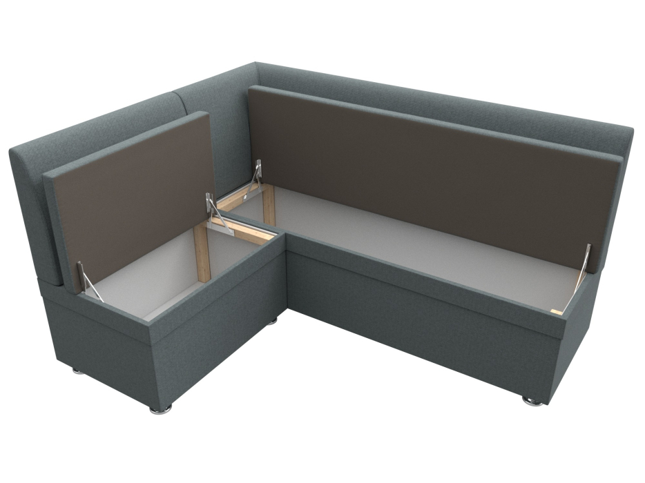 Кухонные уголки, Диван кухонный угловой Уют левый угол, рогожка Амур