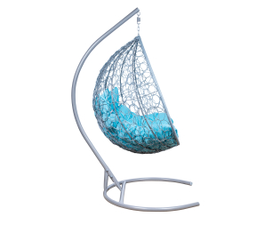 Подвесного кресла Leset Бали, каркас Серый металлик, подушка Бирюза яркая