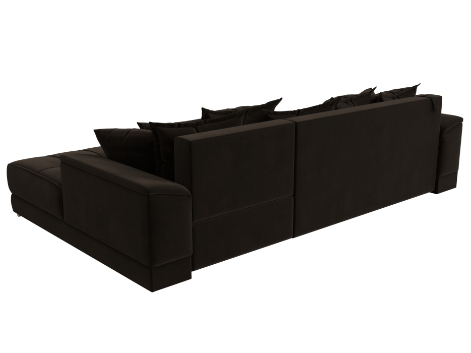 Диваны угловые в гостиную, Угловой диван НордСтар правый угол, микровельвет