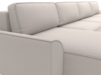 Диван п-образный Лига-048 НПБ лонг, замша JOLY