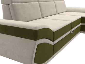 Диван угловой Лига-032 правый угол, микровельвет