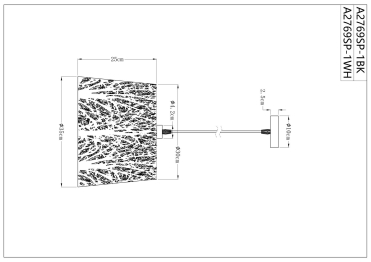 Подвесной светильник CELESTA дерево