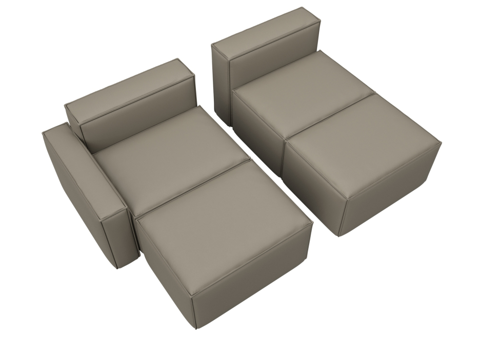 Диваны угловые в гостиную, Диван угловой модульный Лига-063 угол левый, экокожа GRIFON