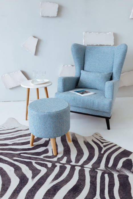 Пуф в прихожую, Пуф Лаки, рогожка