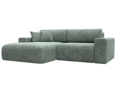 Диваны угловые в гостиную, Диван угловой Лига-036 НПБ Классик левый угол, велюр BRUT