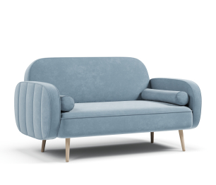 Диван прямой нераскладной Бержер, велюр