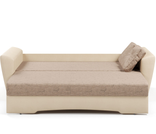 Диван-кровать прямой Амстердам еврокнижка,рогожка+экокожа