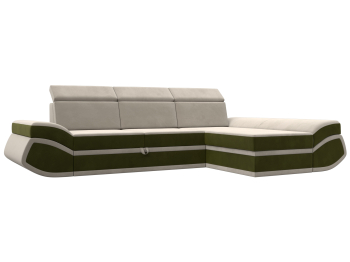 Диван угловой Лига-032 правый угол, микровельвет