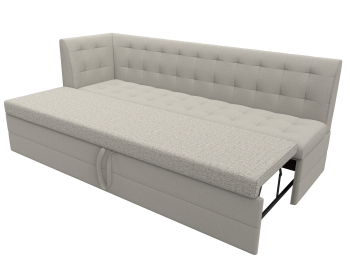 Диван кухонный Бриз с углом слева, рогожка Амур