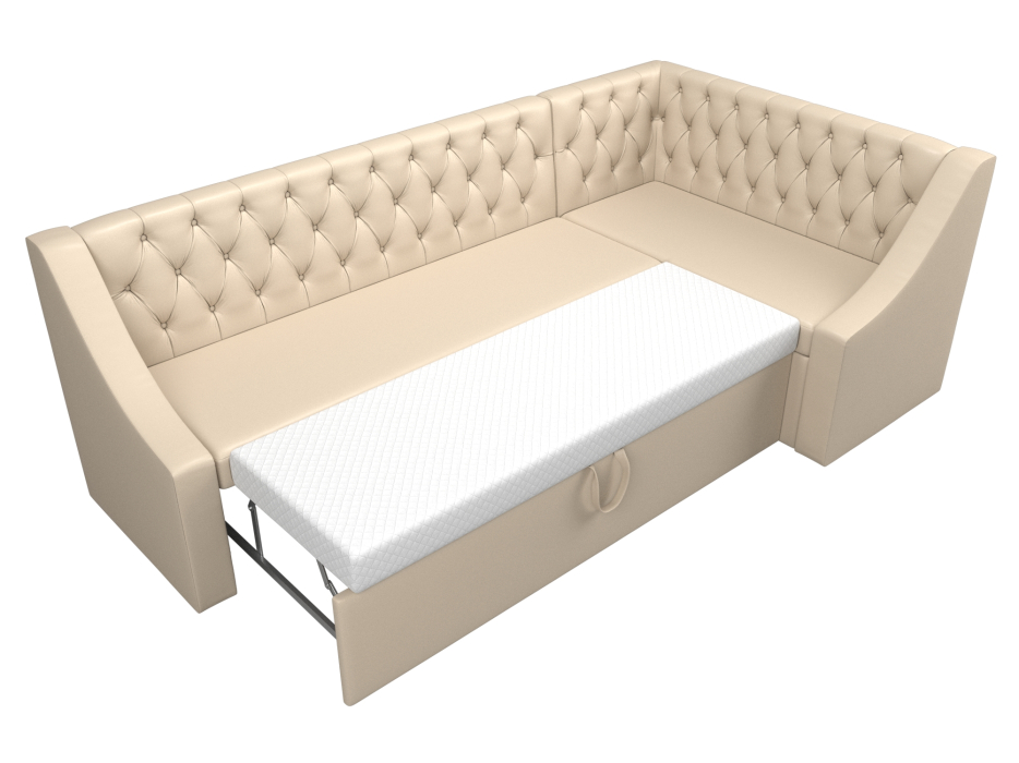 Диваны угловые кухонные, Кухонный угловой диван Мерлин правый угол экокожа