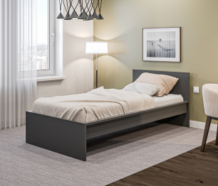 Леон/Бруклин СБ-3366 Кровать с матрасом Сити - Бормио 900*2000