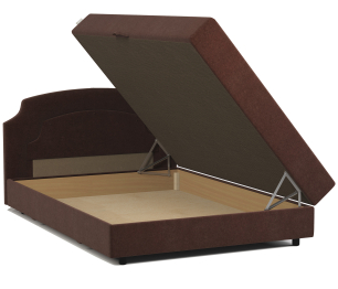 Кровать тахта односпальная с подъемным механизмом и матрасом Шарм 100, велюр