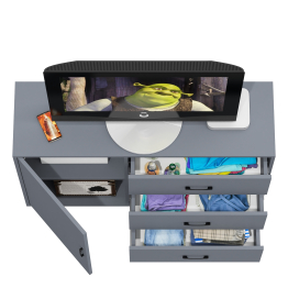 Комод-тумба три ящика и дверка РВК 122-1204