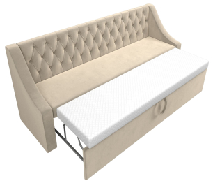 Диван прямой кухонный Мерлин, микровельвет