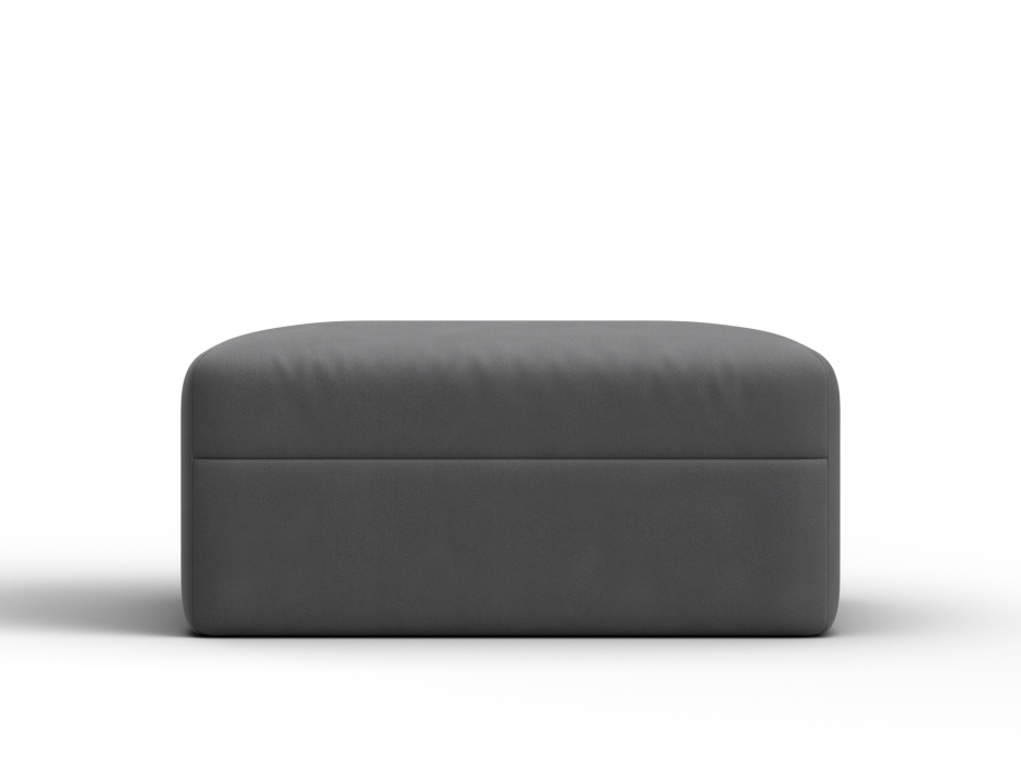 Пуф в прихожую, Модуль пуф Лига-060 НПБ, замша JOLY