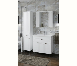 Шкаф-пенал Francesca Avanti  Адажио 30 белый, L(Петли:слева)