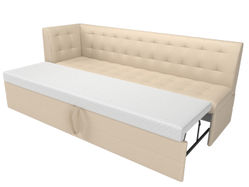 Кухонный диван Бриз с углом слева, экокожа