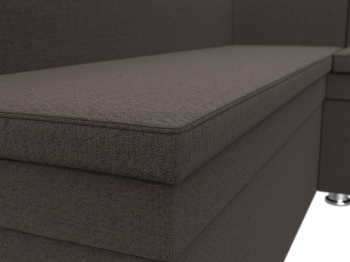 Диван кухонный угловой Уют правый угол, рогожка Амур