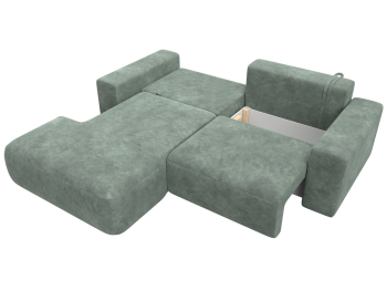 Диван угловой Лига-036 НПБ Классик левый угол, велюр BRUT