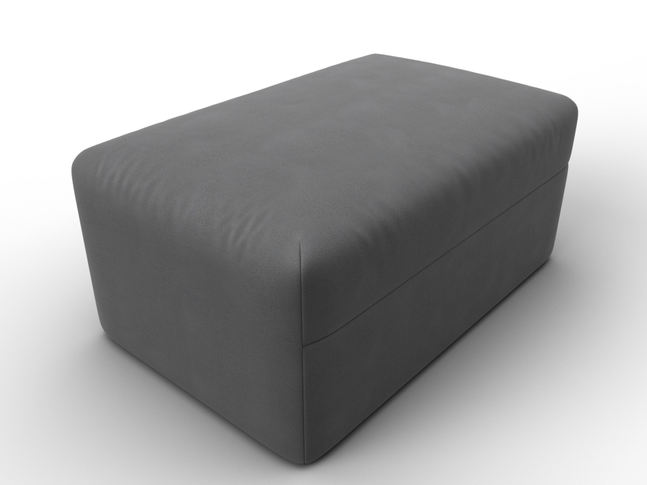 Пуф в прихожую, Модуль пуф Лига-060 НПБ, замша JOLY