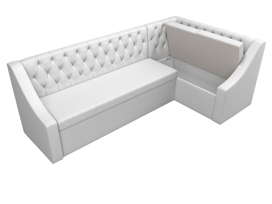 Диваны угловые кухонные, Кухонный угловой диван Мерлин правый угол экокожа