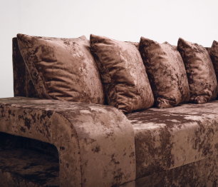 Угловой диван Марго 1 правый, велюр