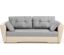 Диваны прямые, Диван-кровать прямой Амстердам еврокнижка,рогожка+экокожа